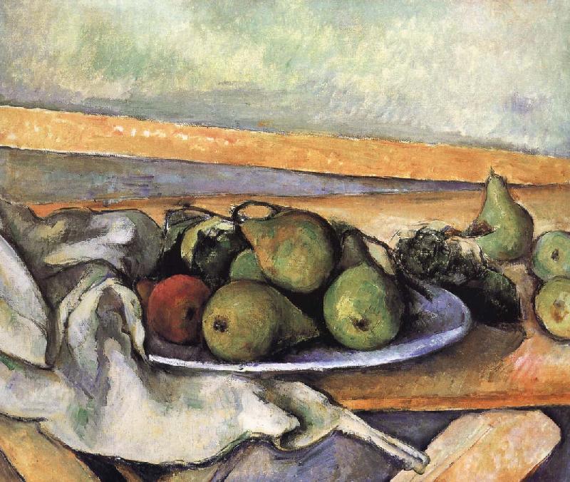 Paul Cezanne plate of pears Sweden oil painting art